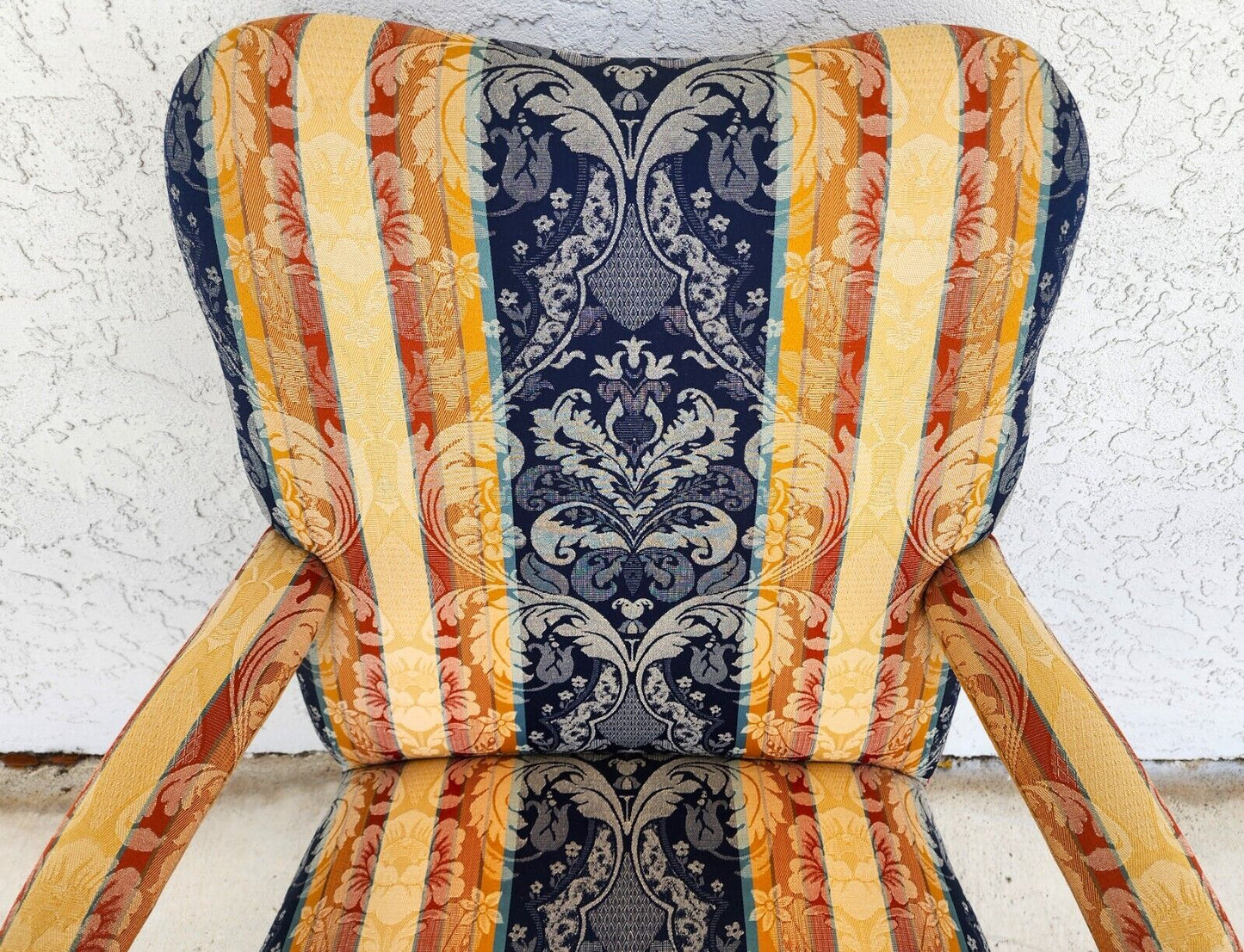 Vintage Armchair Italian Style with Throw Pillow by Andre Originals