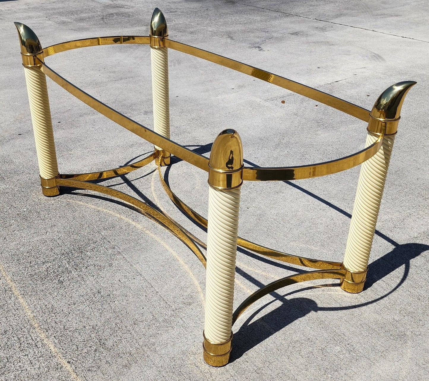TOMASSO BARBI Brass Tusk Dining Table