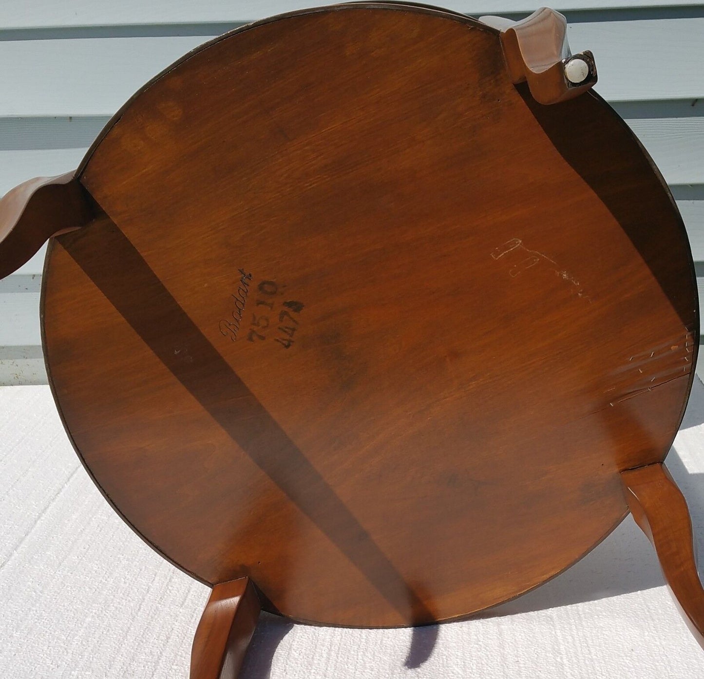 VTG Bodart French Country Provincial 2 Tier Side End Lamp Wood Occasional Table