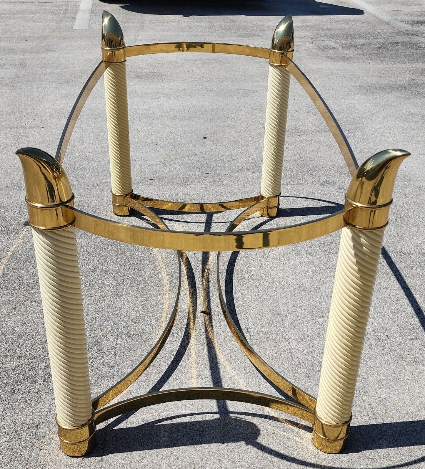 TOMASSO BARBI Brass Tusk Dining Table