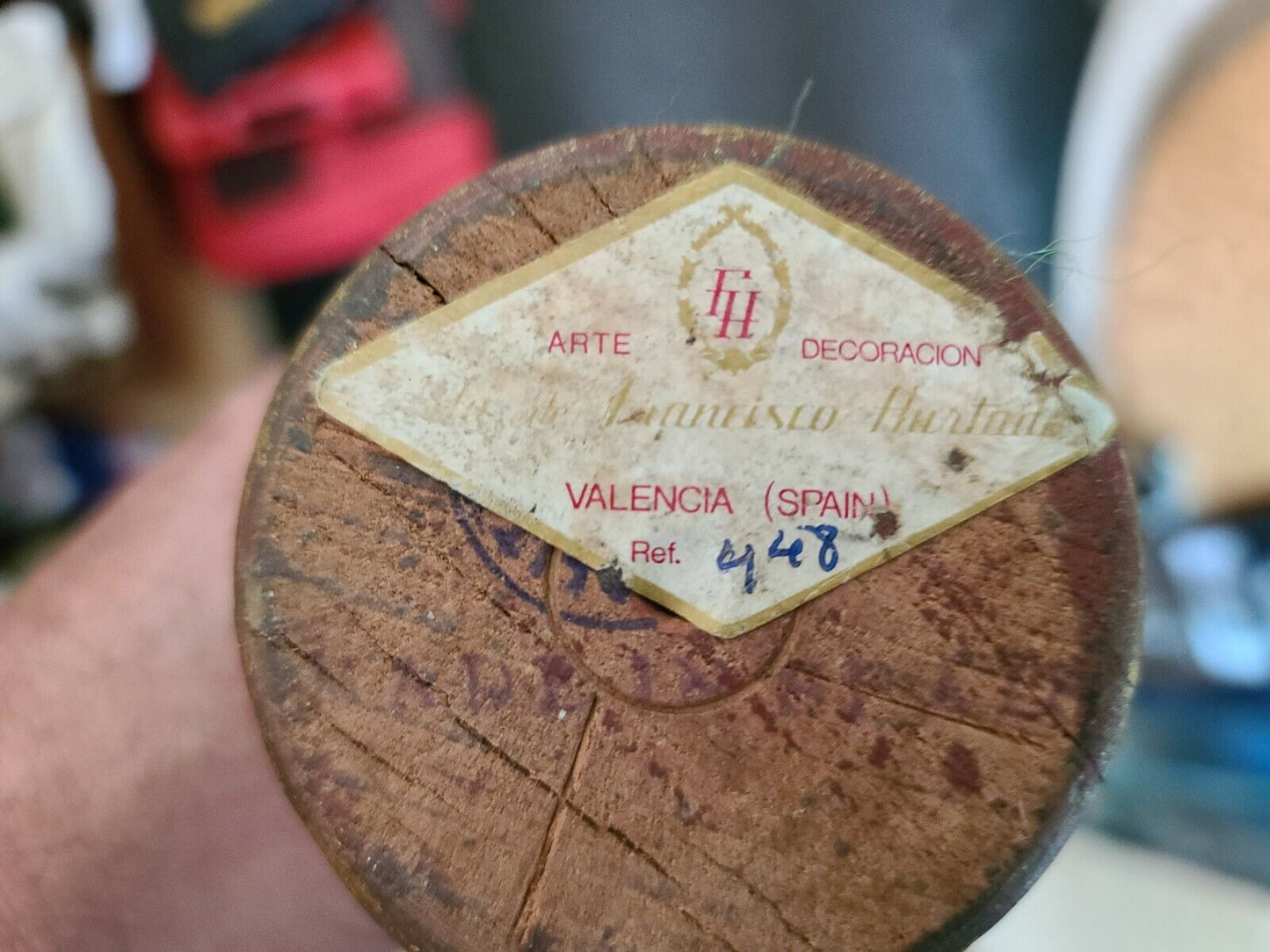 Vintage FRANCISCO HURTADO Hollywood Regency Glass Giltwood Coffee Cocktail Table