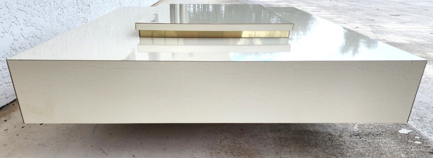 Vintage Coffee Table Mid Century Modern Laminate Low Profile
