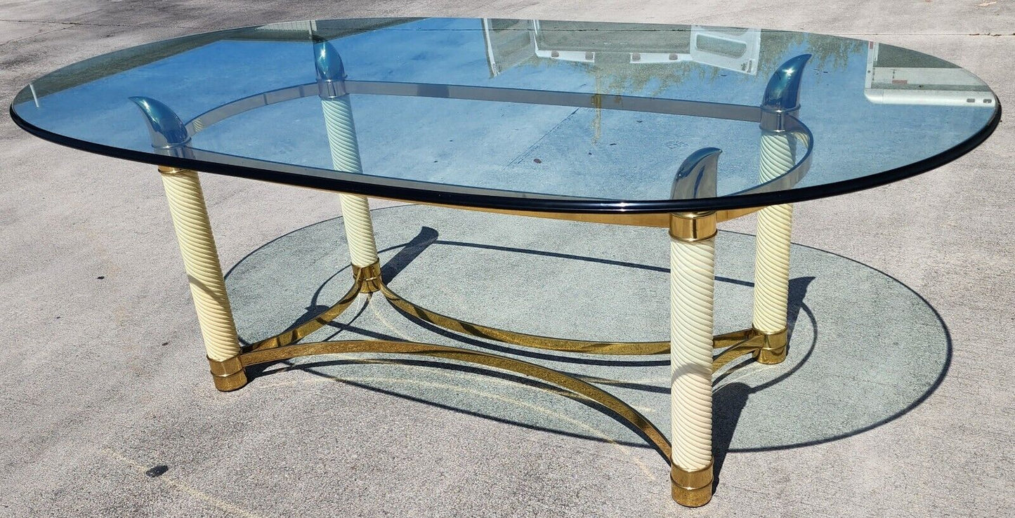 TOMASSO BARBI Brass Tusk Dining Table