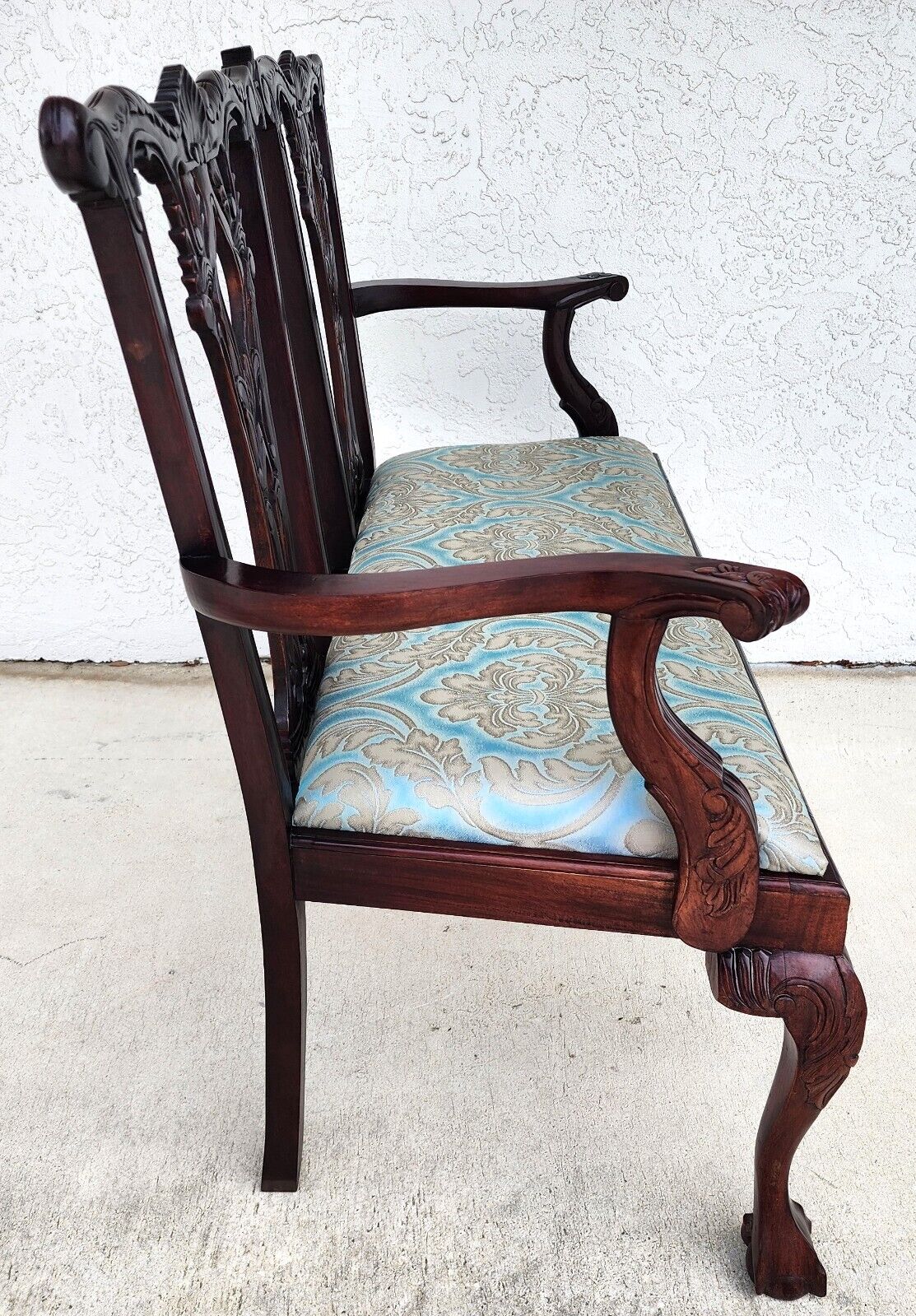 Vintage Chippendale Style Bench or Settee