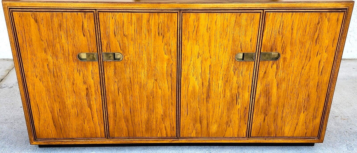 Vintage Dry Bar Buffet Sideboard Campaign Style PREFACE By DREXEL