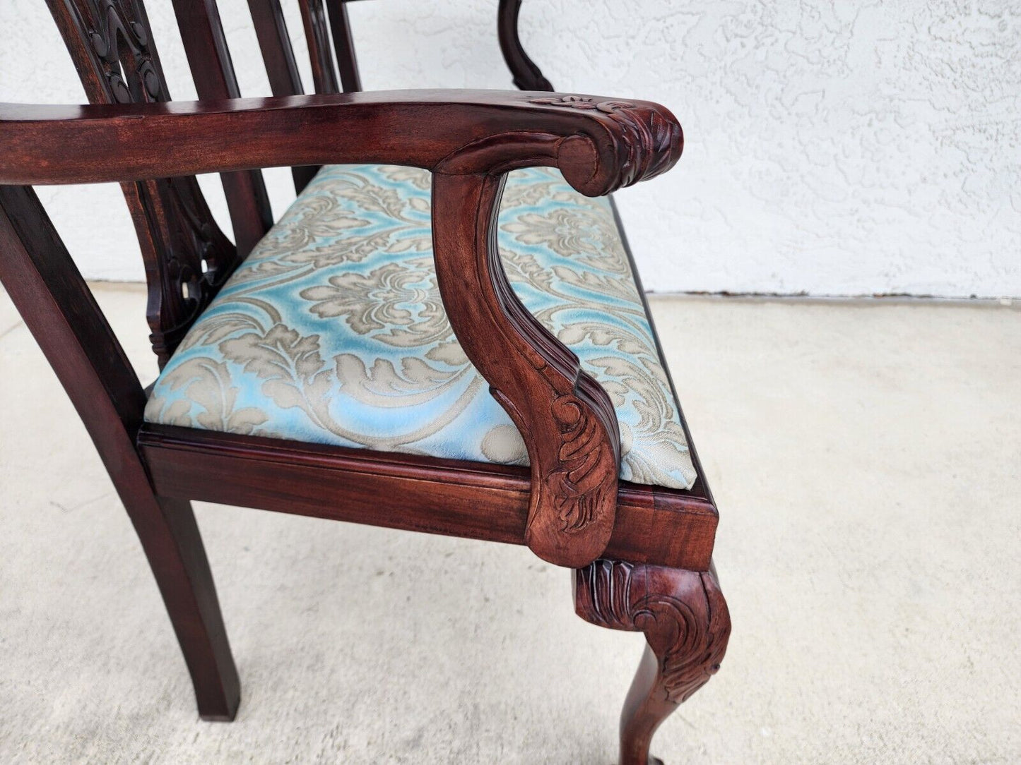 Vintage Chippendale Style Bench or Settee