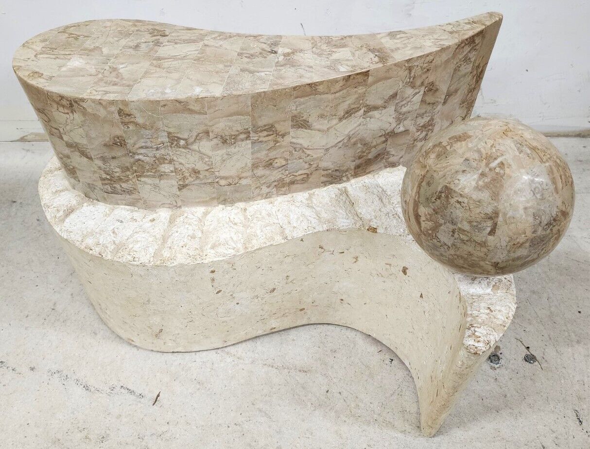 Tessellated Sculptural Coffee Table Mactan Stone