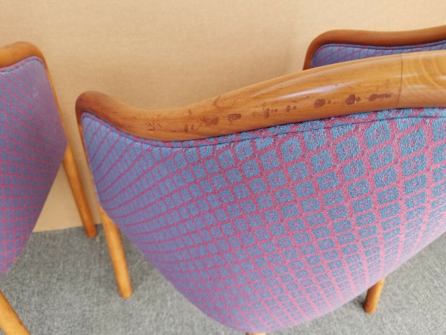 Vintage Mid Century Modern WARD BENNETT for Brickell Armchairs - A Pair