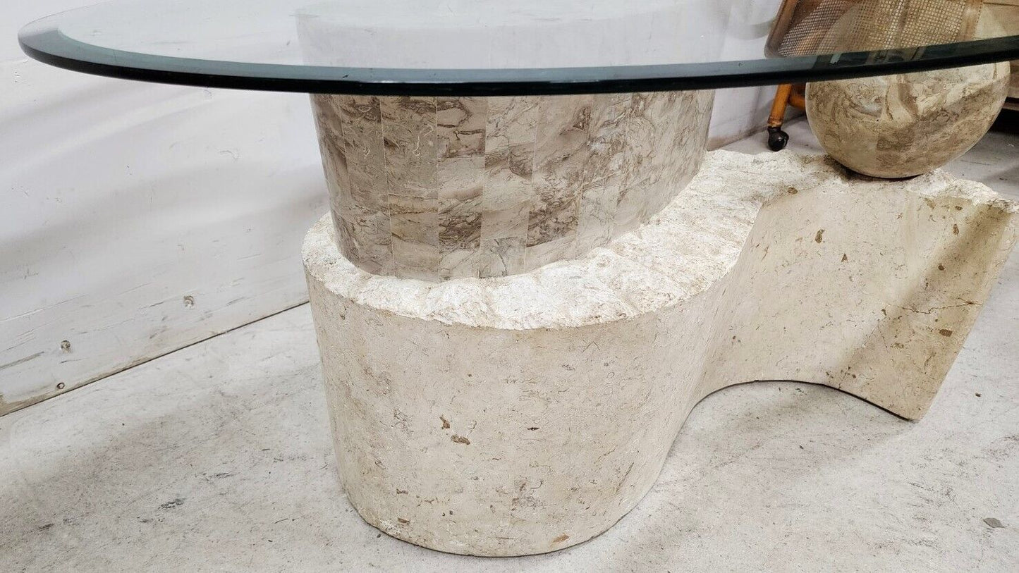 Tessellated Sculptural Coffee Table Mactan Stone