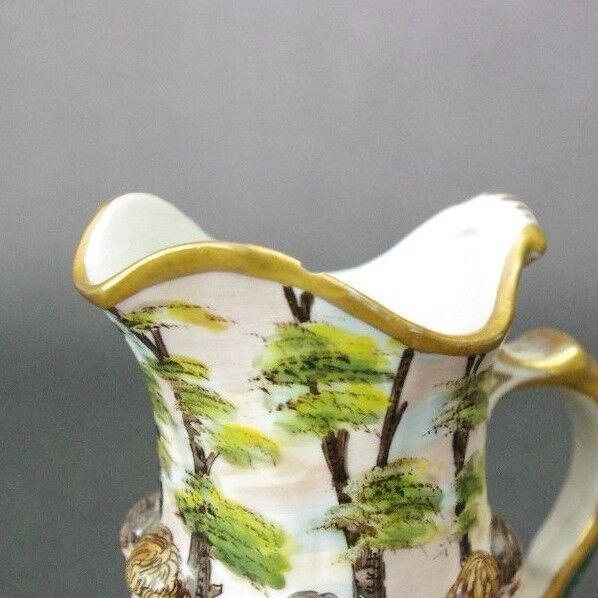 Antique OVINGTON Hand Painted Nude Cherubs Children Capo di Monte Creamer France