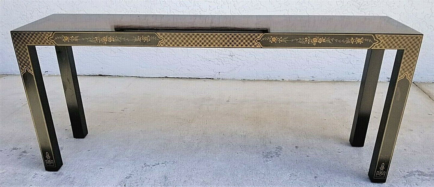 Vtg French DREXEL Et Cetera Rolling Burl Wood Glass Brass Coffee Cocktail Table