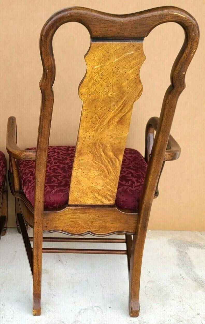 Asian Ming Solid Mahogany Dining Armchairs by UNIVERSAL FURNITURE - Set of 2