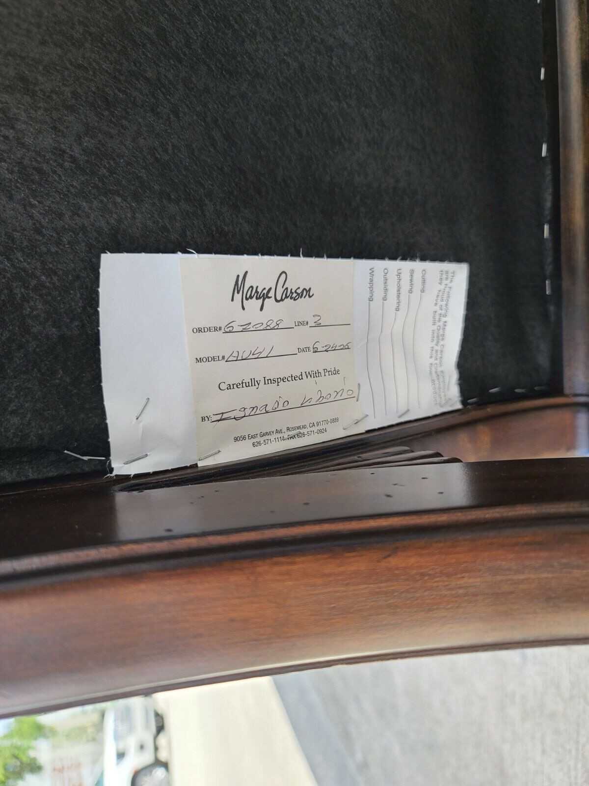 Tufted Regency Style Armchairs By MARGE CARSON