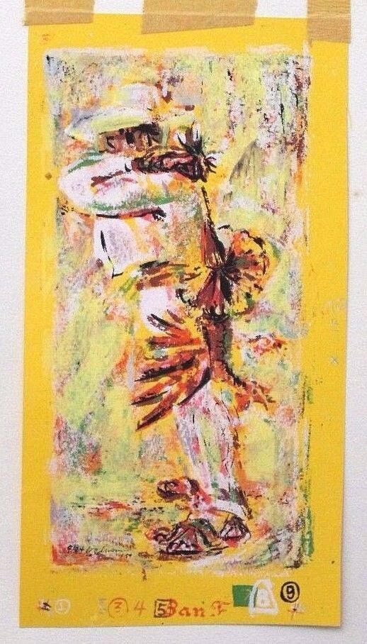 1960 Edward Goldman (1916-2006) Signed Lt Ed 17/48 Serigraph Woman with Child