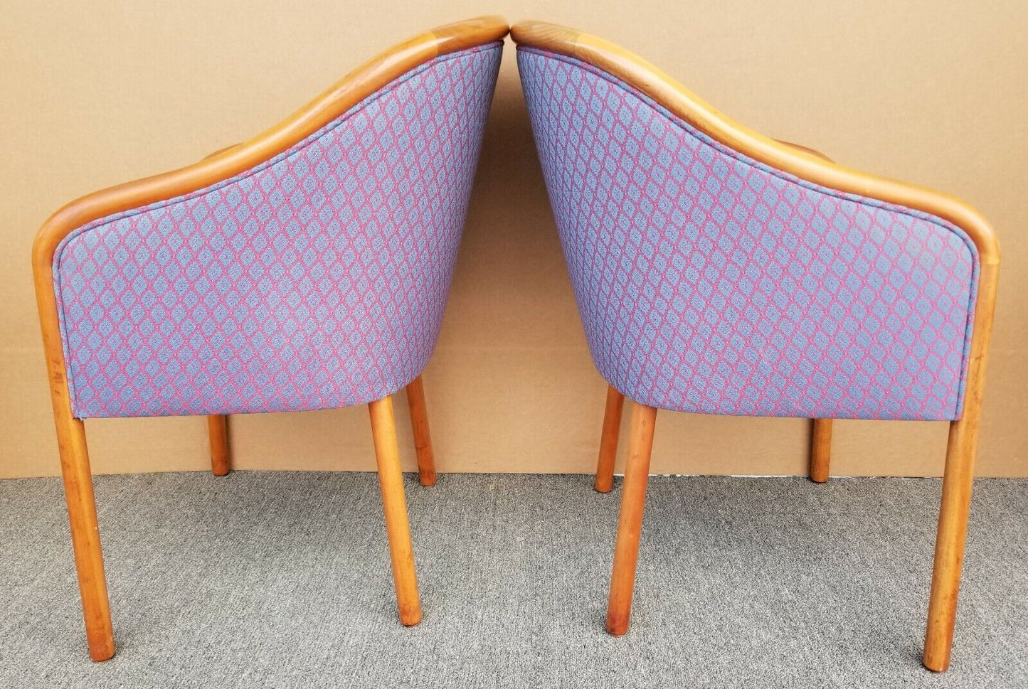 Vintage Mid Century Modern WARD BENNETT for Brickell Armchairs - A Pair