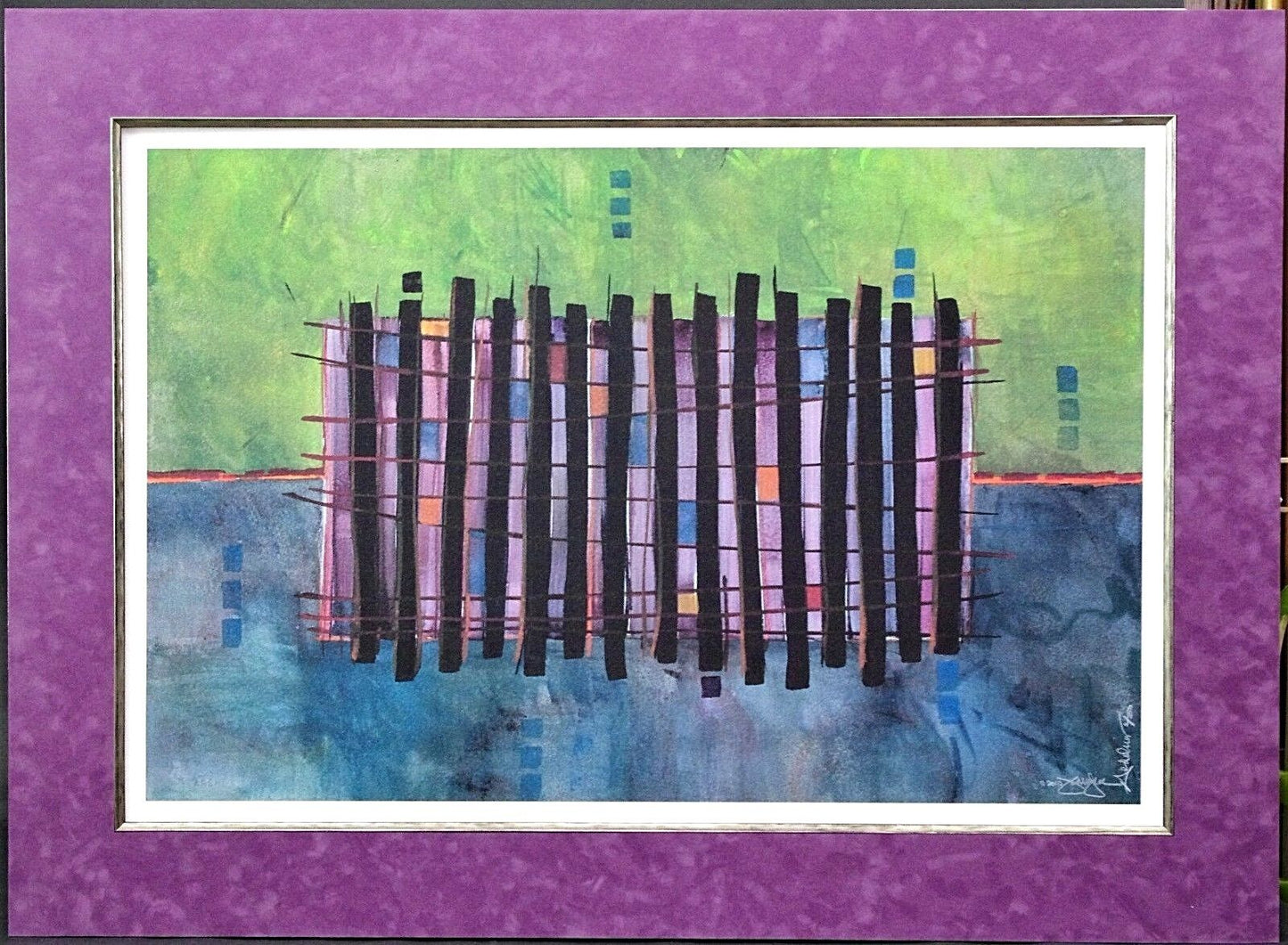 Beautiful Palm Beach Estate High End Signed & Numbered 2/250 Abstract Serigraph