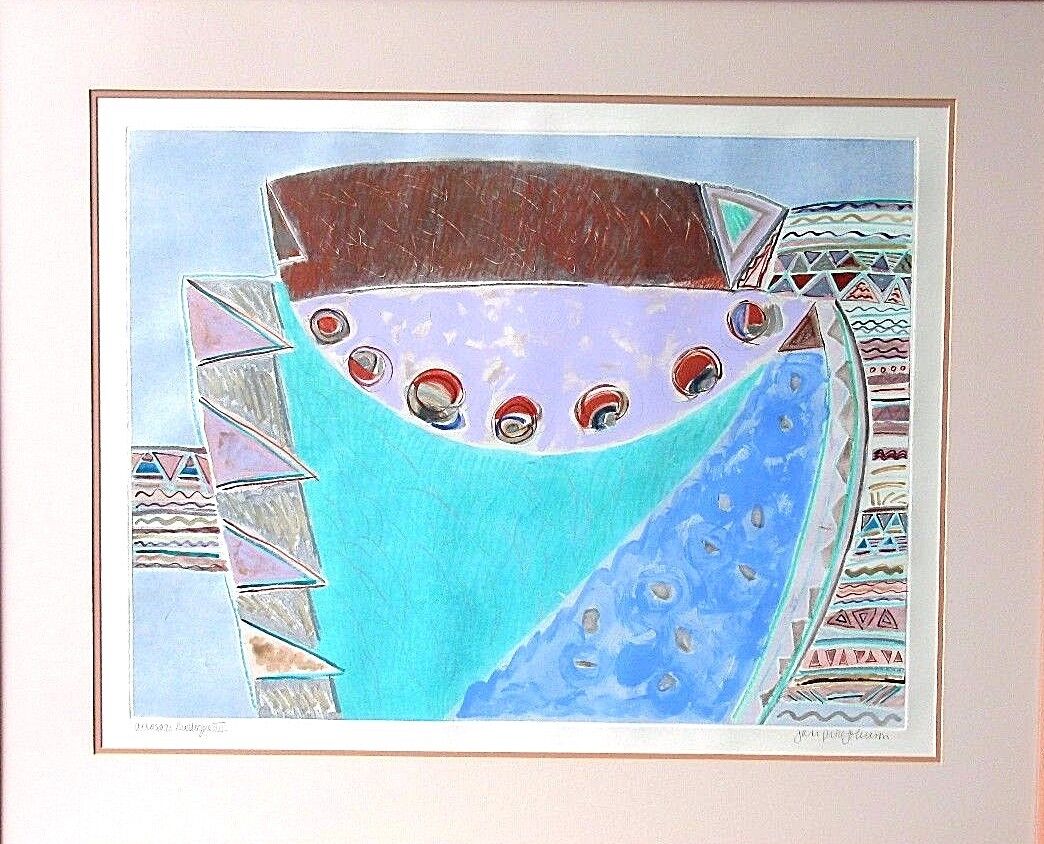 XL Jan Price Johnson Signed Offset Lithograph Titled " Anasazi Dialogue III "
