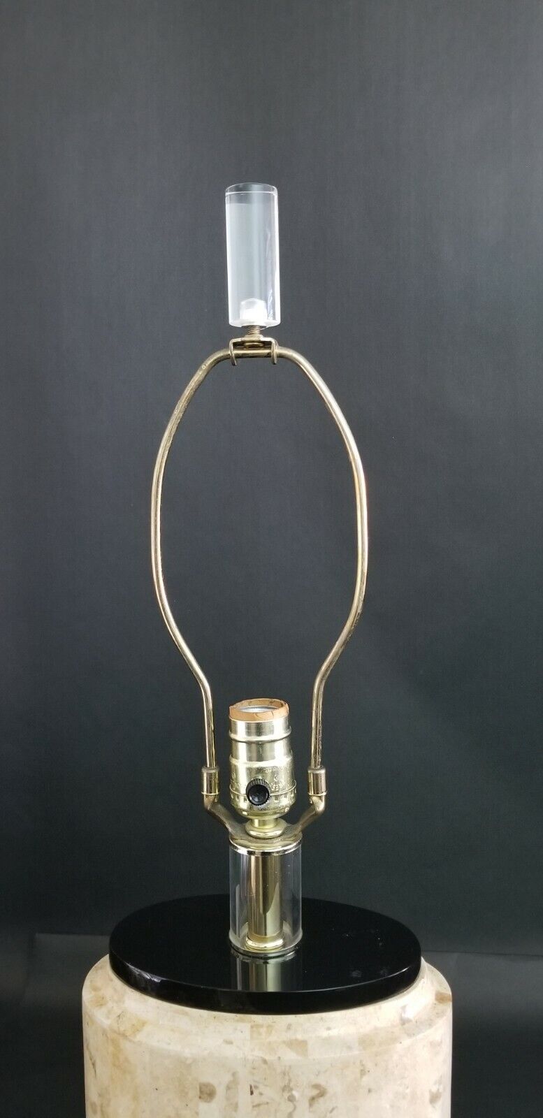 Postmodern MAITLAND SMITH Style Mactan Stone Tessellated Marble Table Lamp