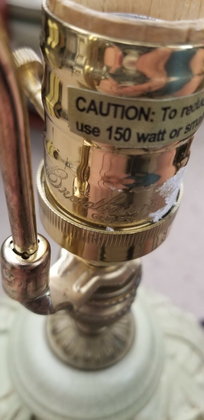 BRADBURN GALLERY Tropical Coastal Palm Leaves Crackle Finish Table Lamp