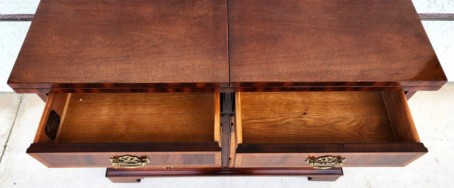 Vintage Buffet Bar Sideboard Fliptop Flame Mahogany by HICKORY WHITE