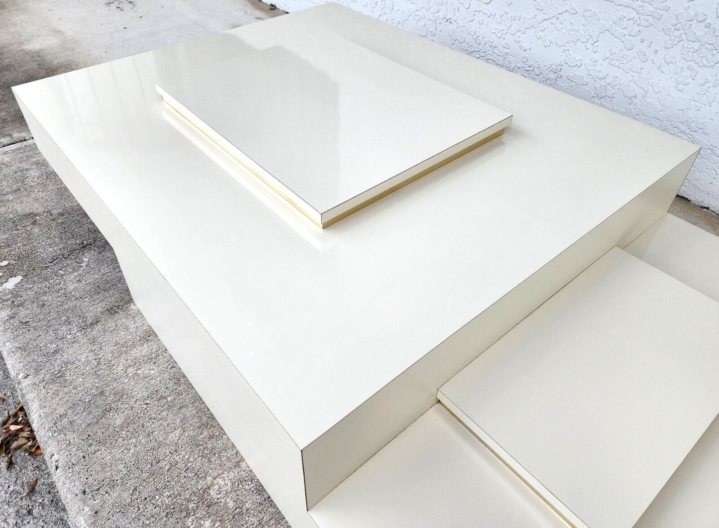 Vintage Coffee Table Mid Century Modern Laminate Low Profile