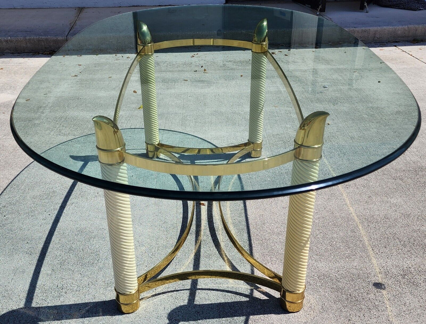 TOMASSO BARBI Brass Tusk Dining Table