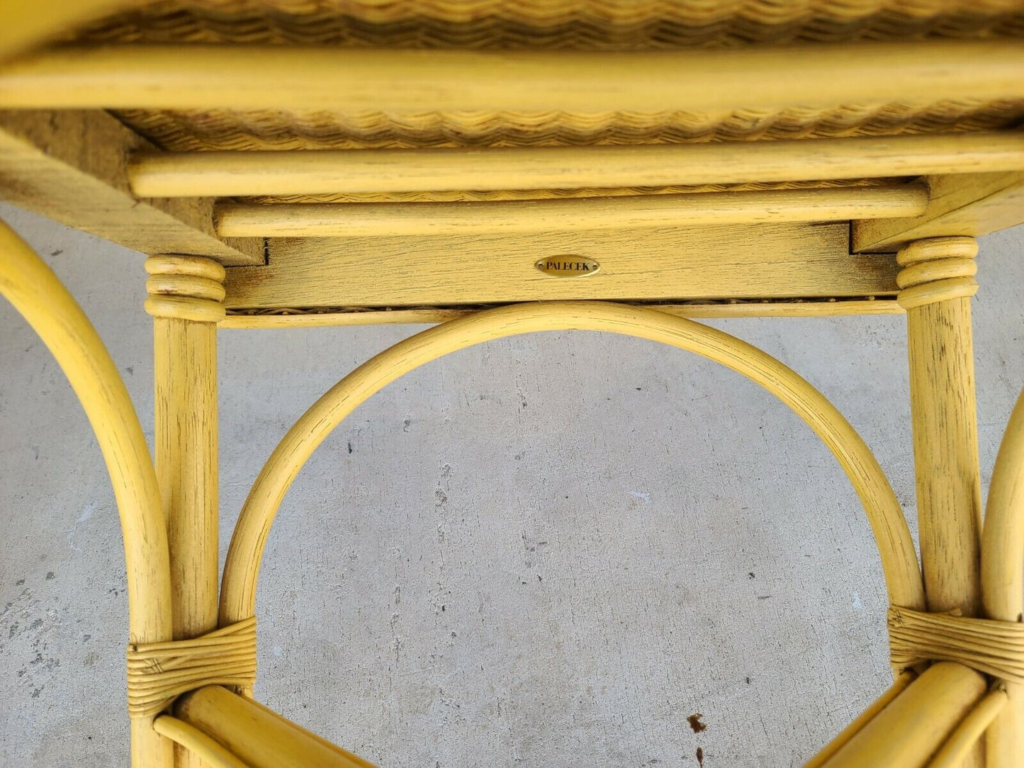 PALECEK Weather Resistant Wicker Dining Chairs w Washable Cushions - Set of 4