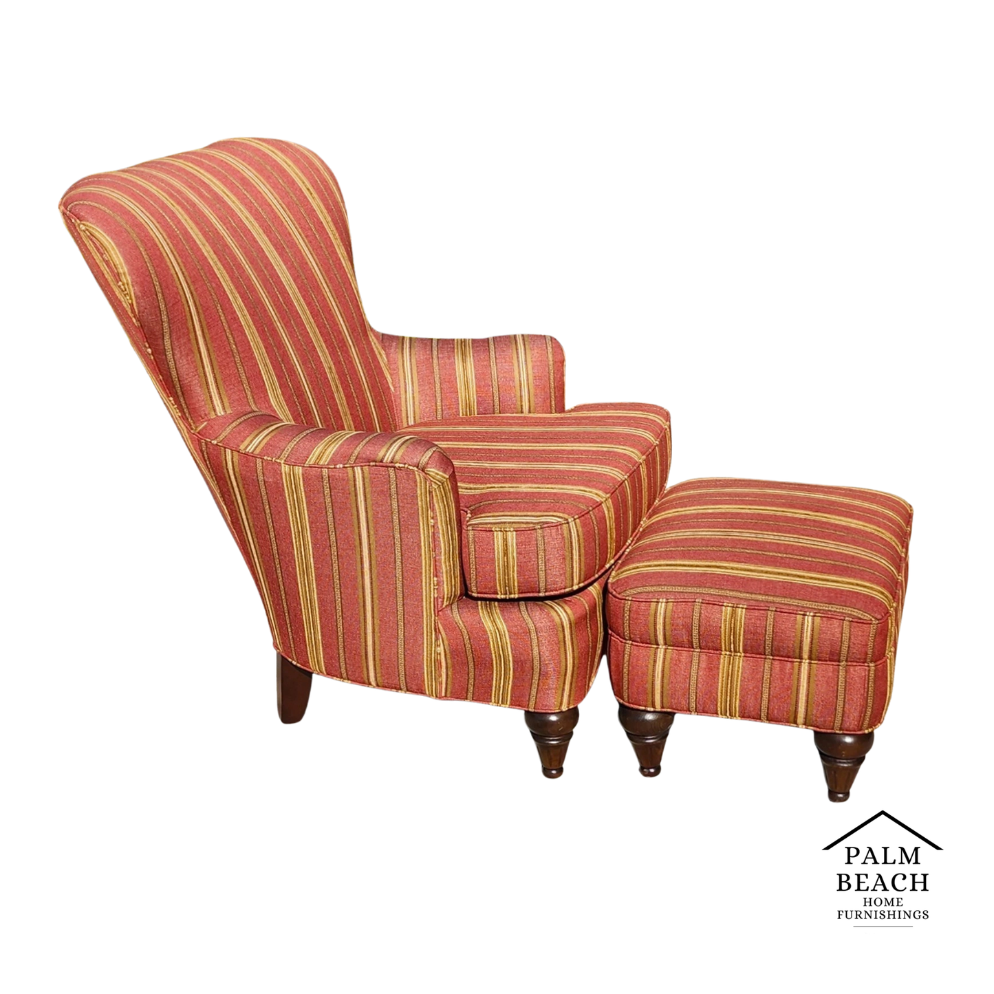 D R Kincaid Armchair & Ottoman Set