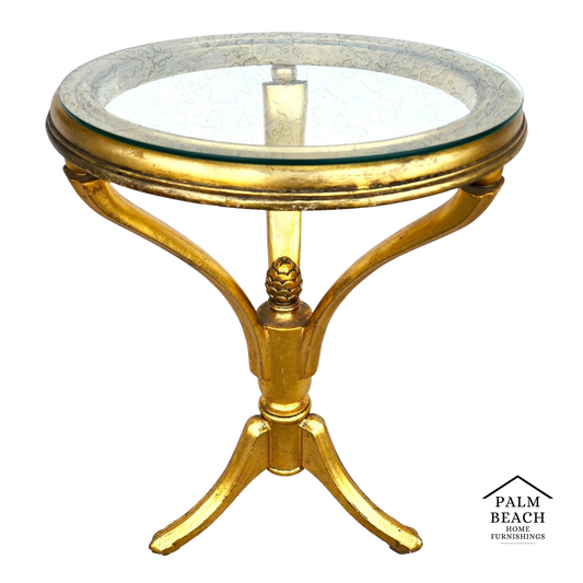 Mid Century Giltwood Side Center Table