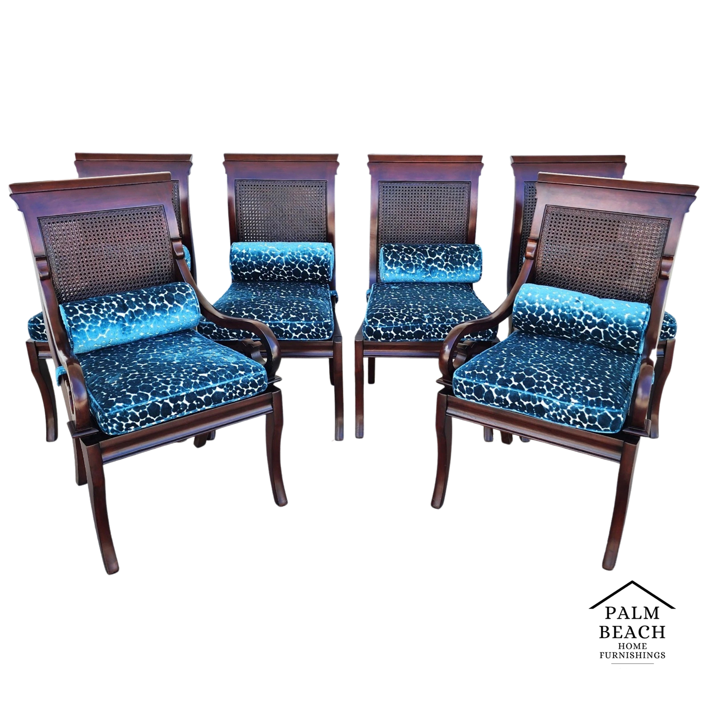 Stanley British Colonial Dining Chairs American Craftsman Collection Set of 6