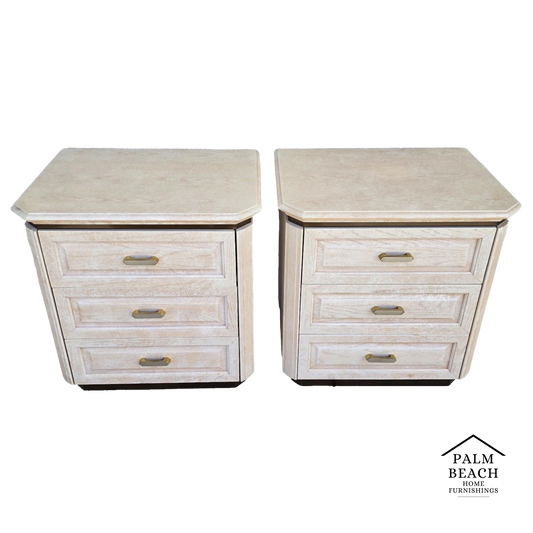 Henredon Charisma Nightstands Side Tables Picklewood Pair