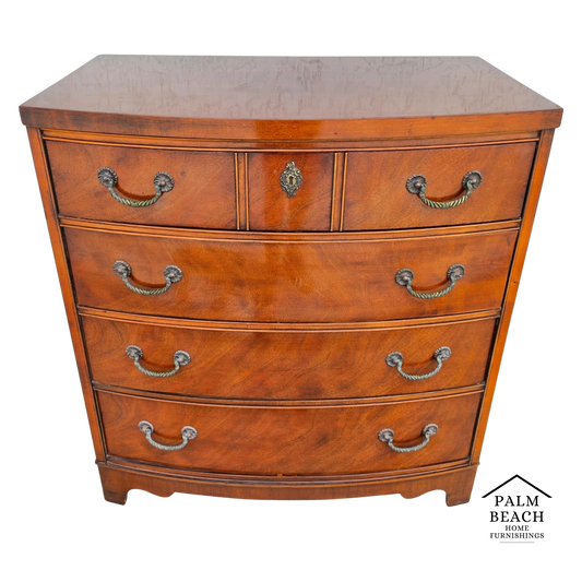 Vintage Century Furniture Georgian Bowfront Chest of Drawers