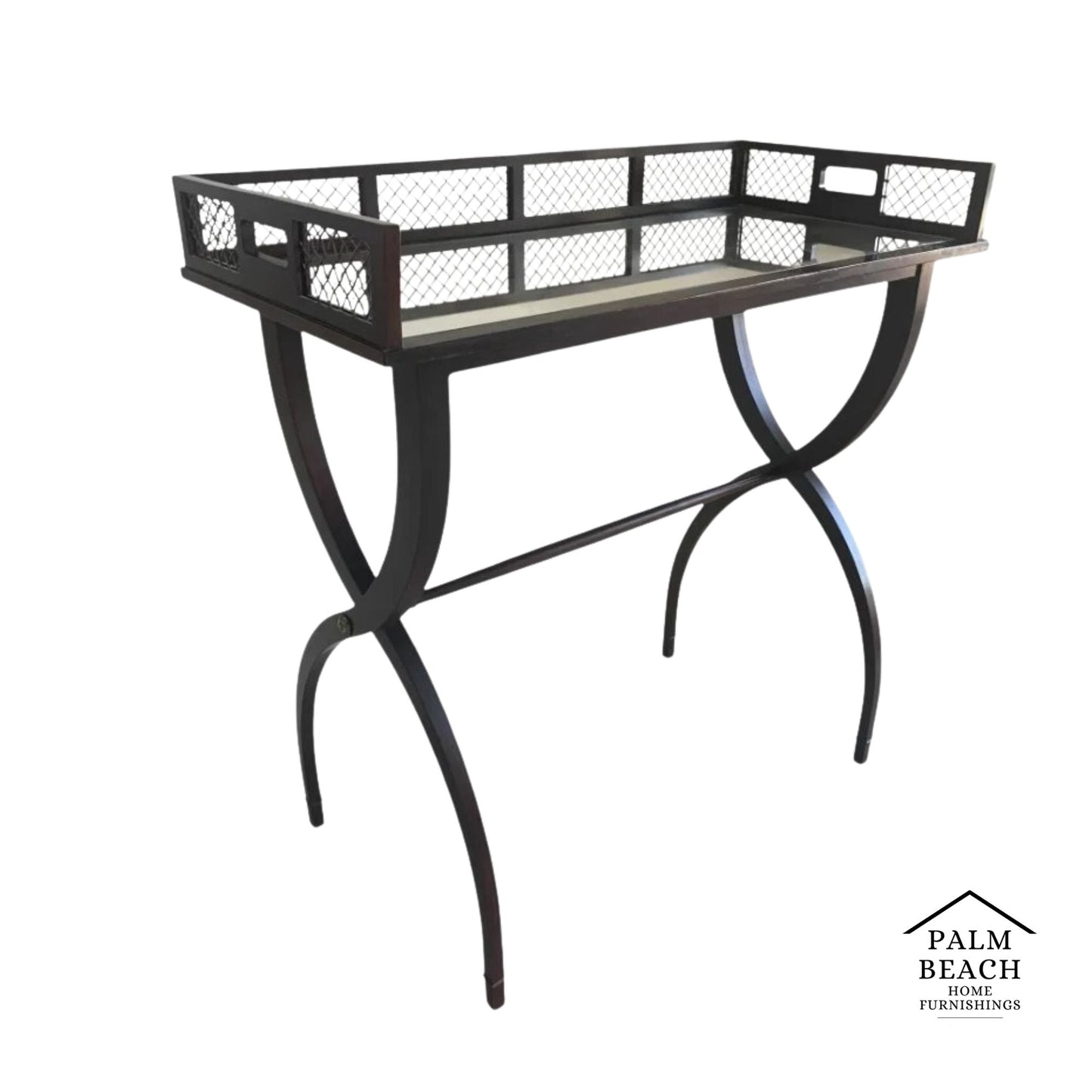 Barbara Barry for Baker Tray Table With Mirrored Serving Tray