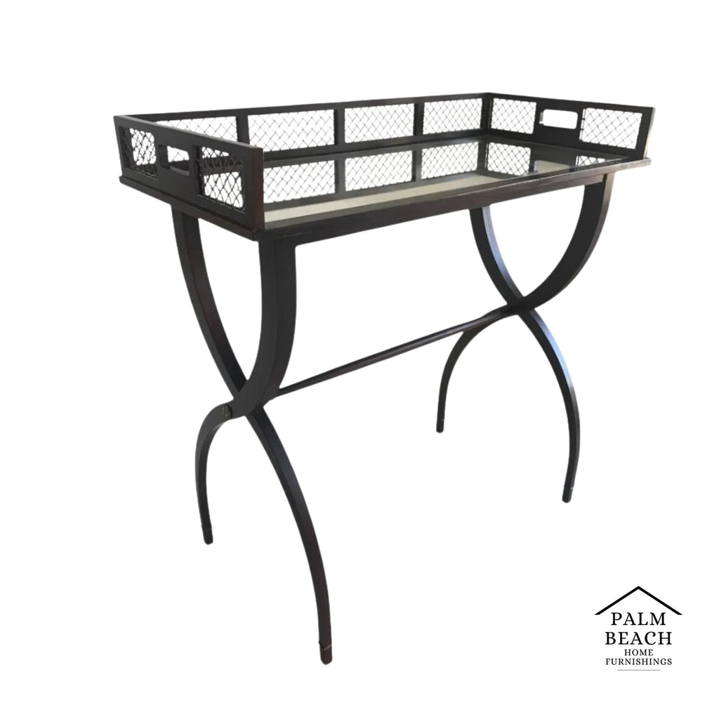 Barbara Barry for Baker Tray Table With Mirrored Serving Tray