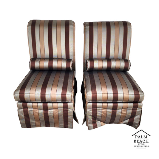 Pair of Drexel Heritage Slipper Chairs