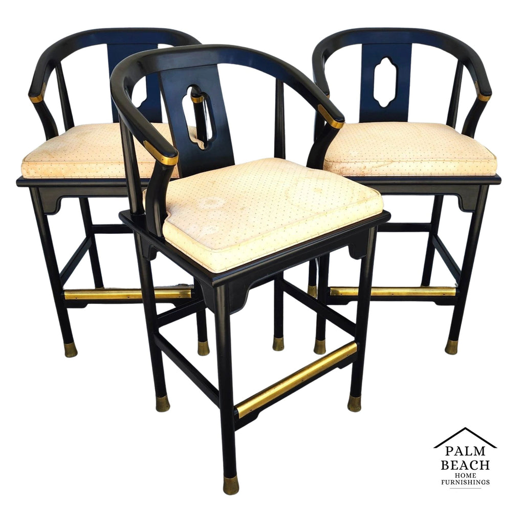 James Mont Ming Asian Bar Stools by Century Furniture
