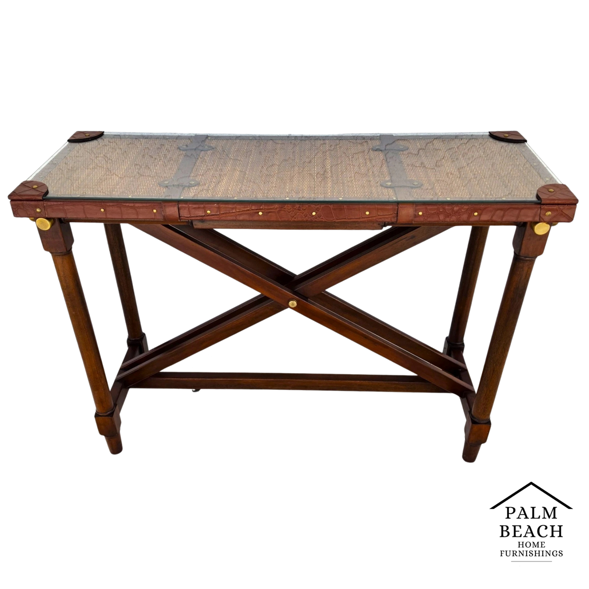 Bauer International Serengeti Stiles British Colonial Buffet Console Table