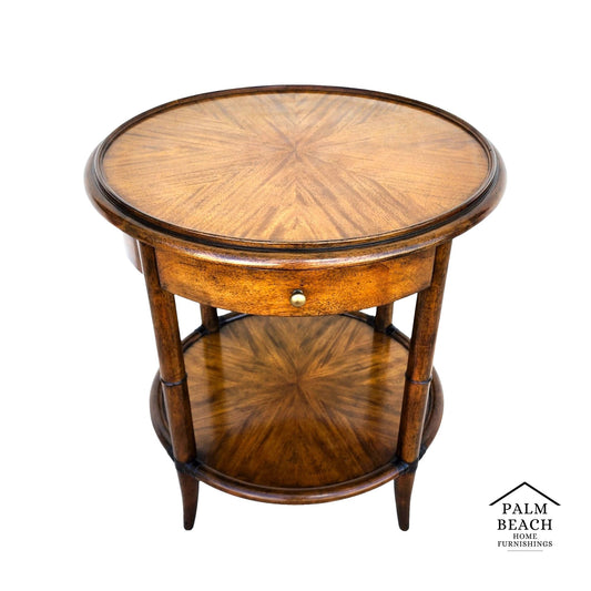 Woodbridge Linwood Center Side Table Faux Bamboo