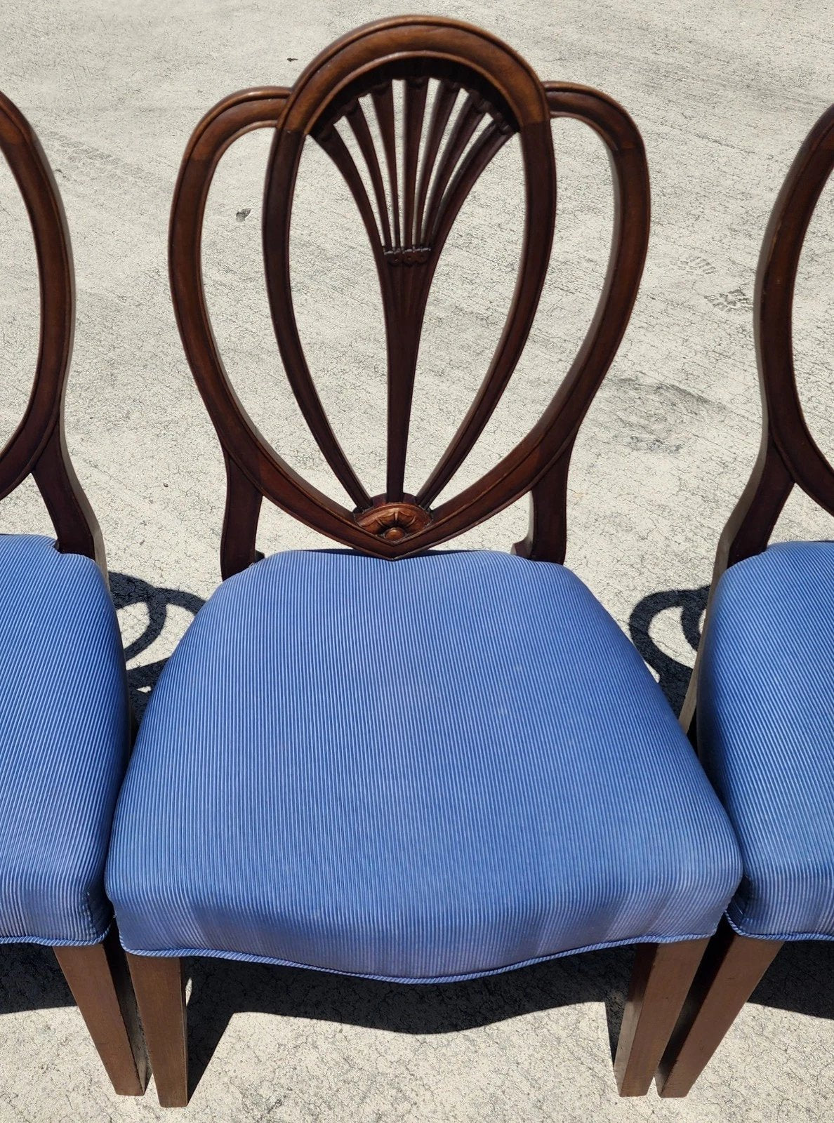 Vintage Hepplewhite Dining Chairs Set of 6