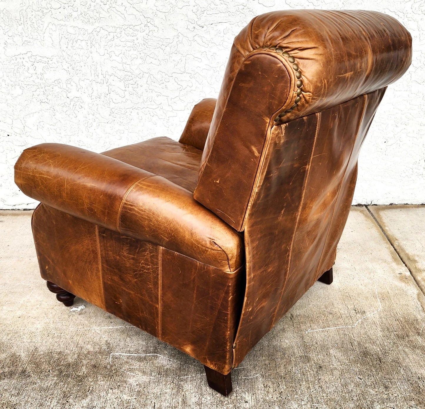 Vintage Barcalounger Leather Recliner Classic
