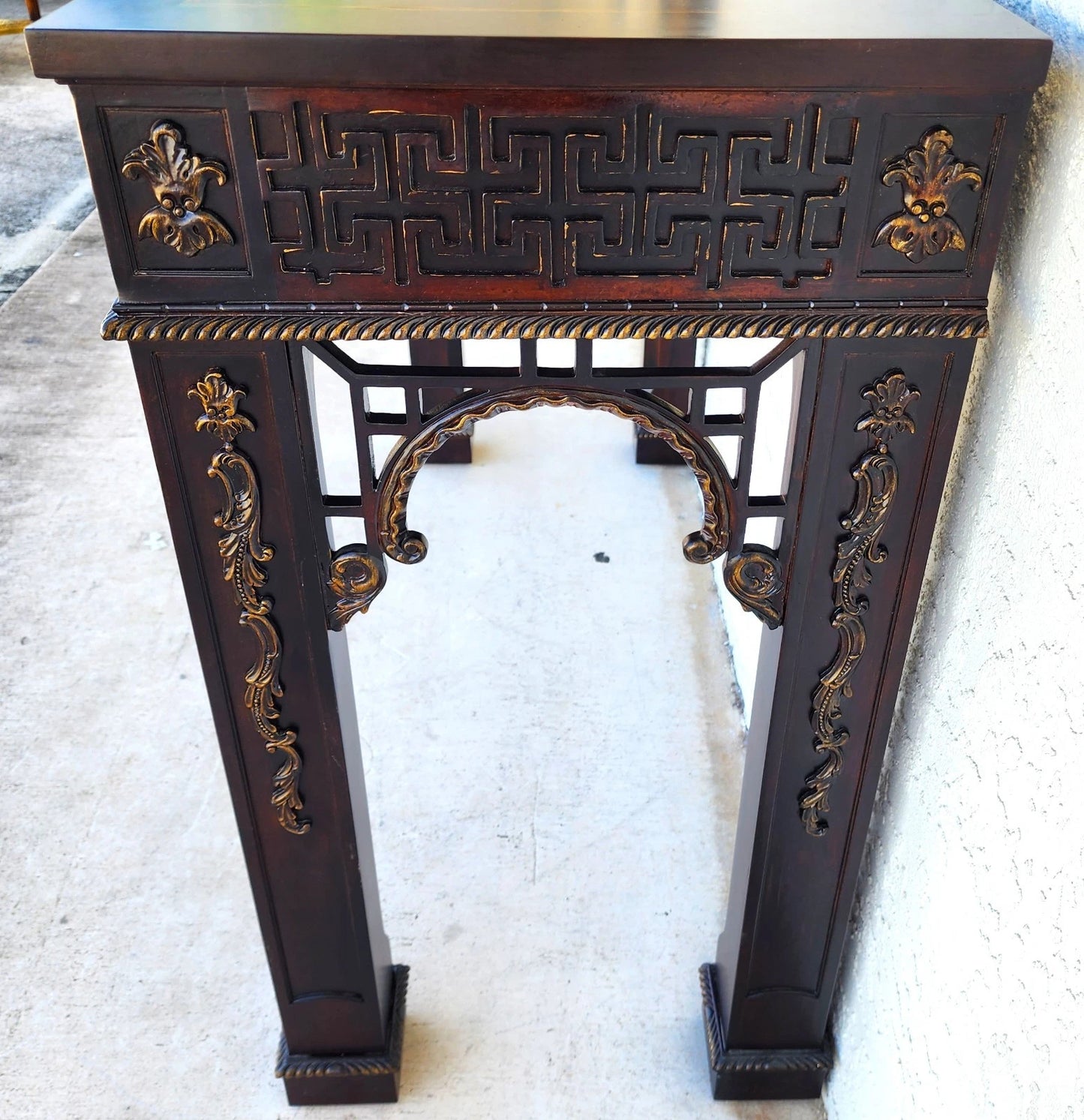 Chinese Chippendale Console Table