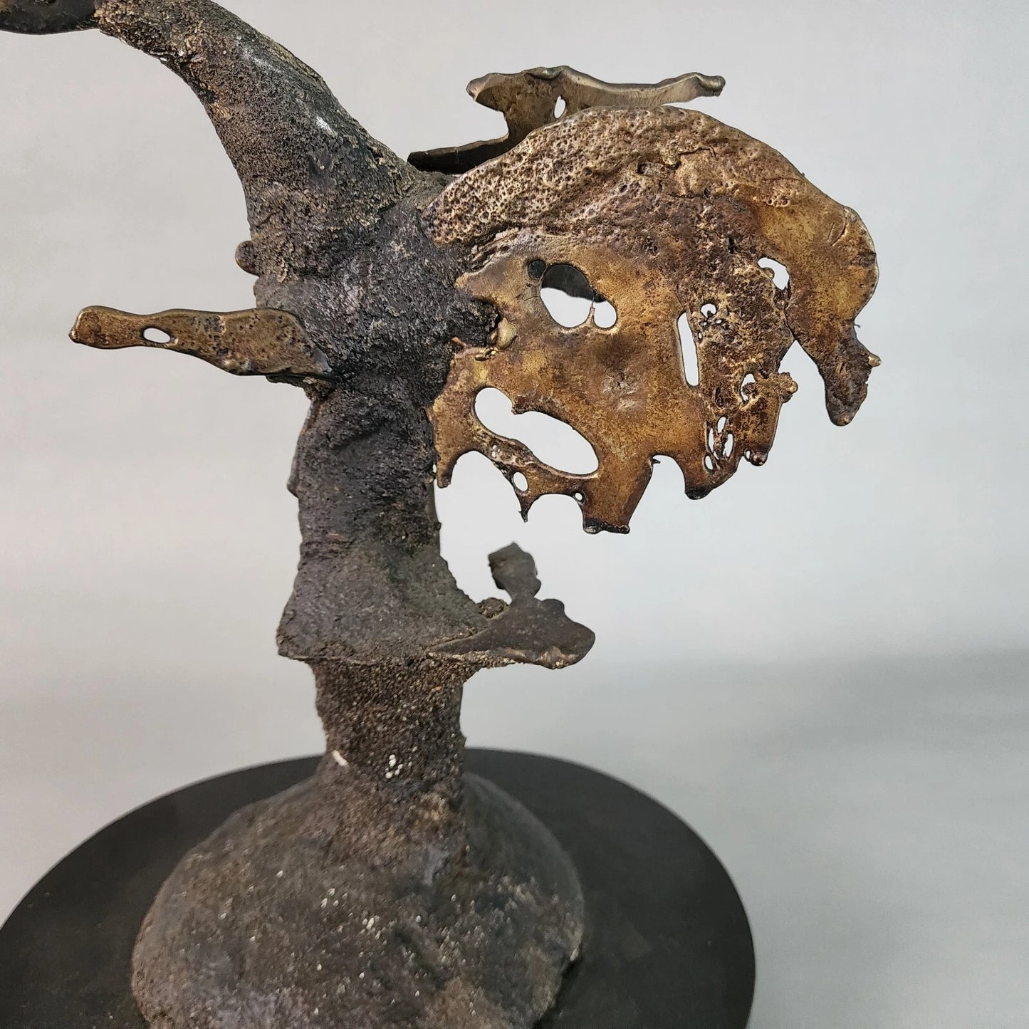 Silas Seandel Bronze Sculpture Brutalist Signed