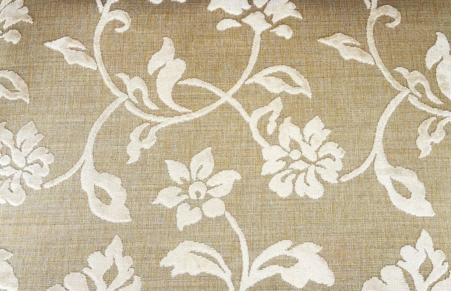 Vintage French Louis XV Armchairs Damask Linen Pair