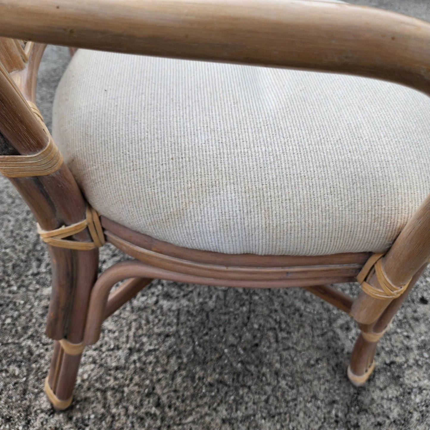 Vintage Bamboo & Tessellated Dining Chairs Set of 6