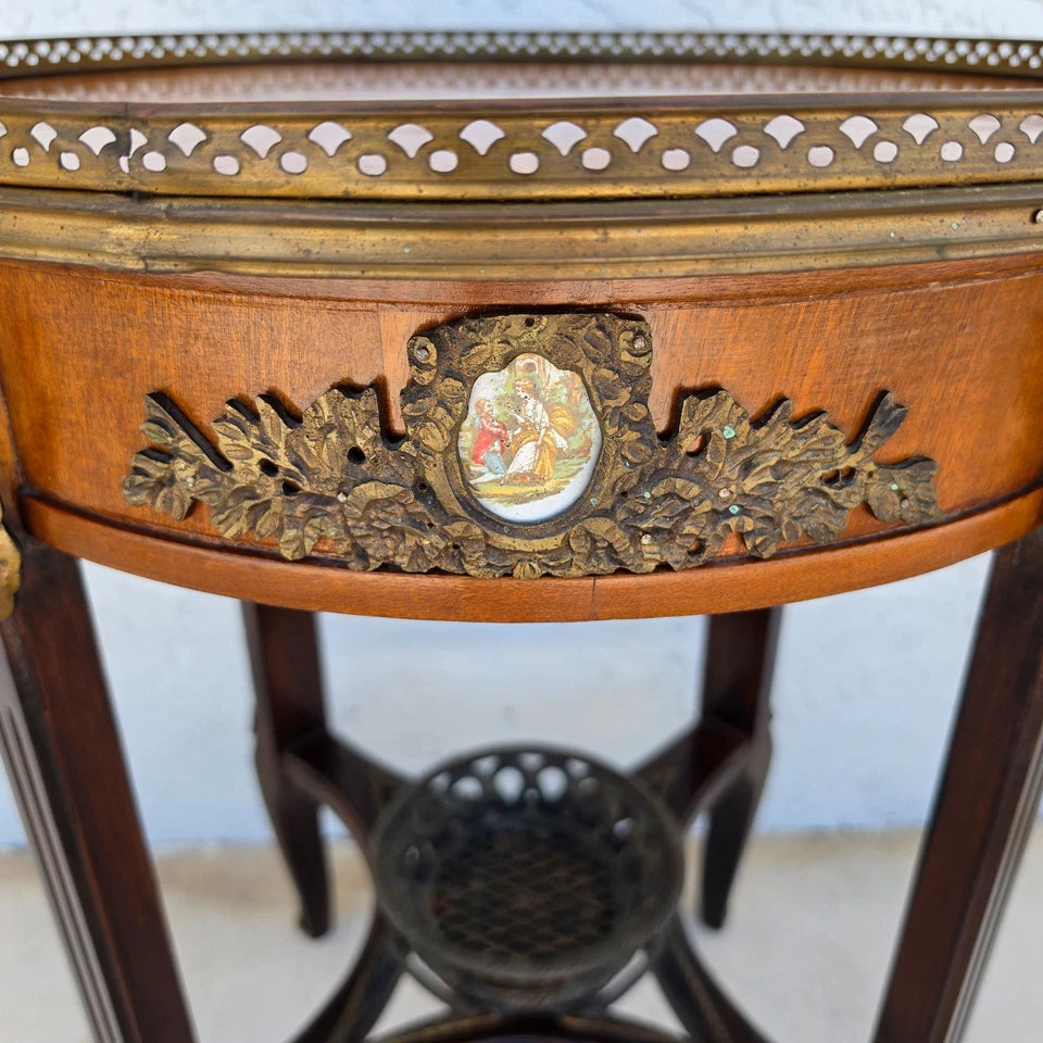 Antique 19th Century Louis XVI Revival Bouillotte Side Center Table