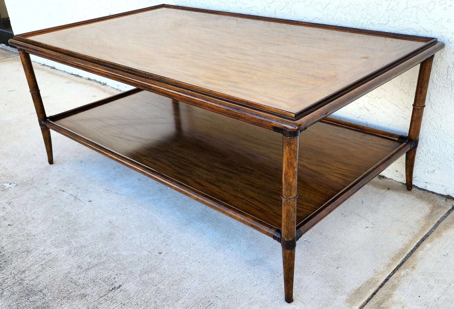 Woodbridge Linwood Cocktail Table Faux Bamboo