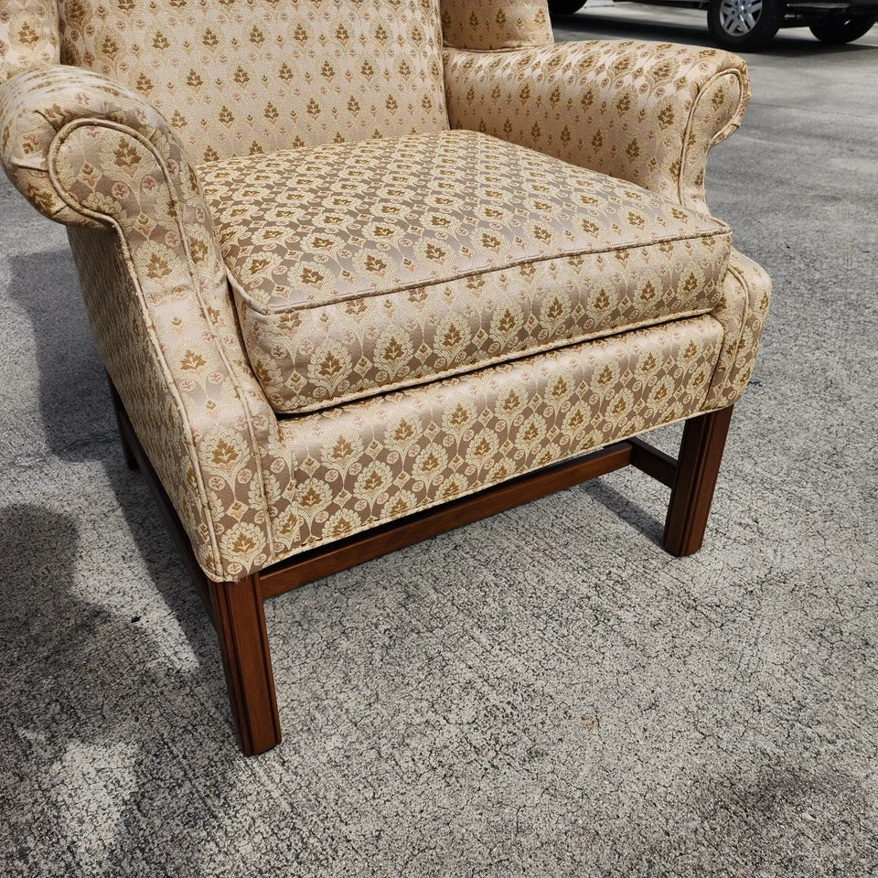 Ethan Allen Wingback Chairs Pair