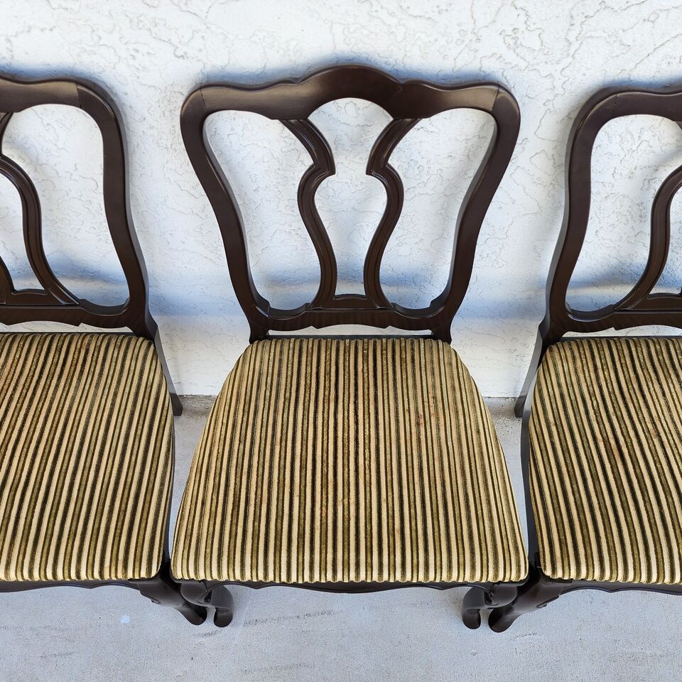 Antique Mahogany French Dining Chairs Set of 4