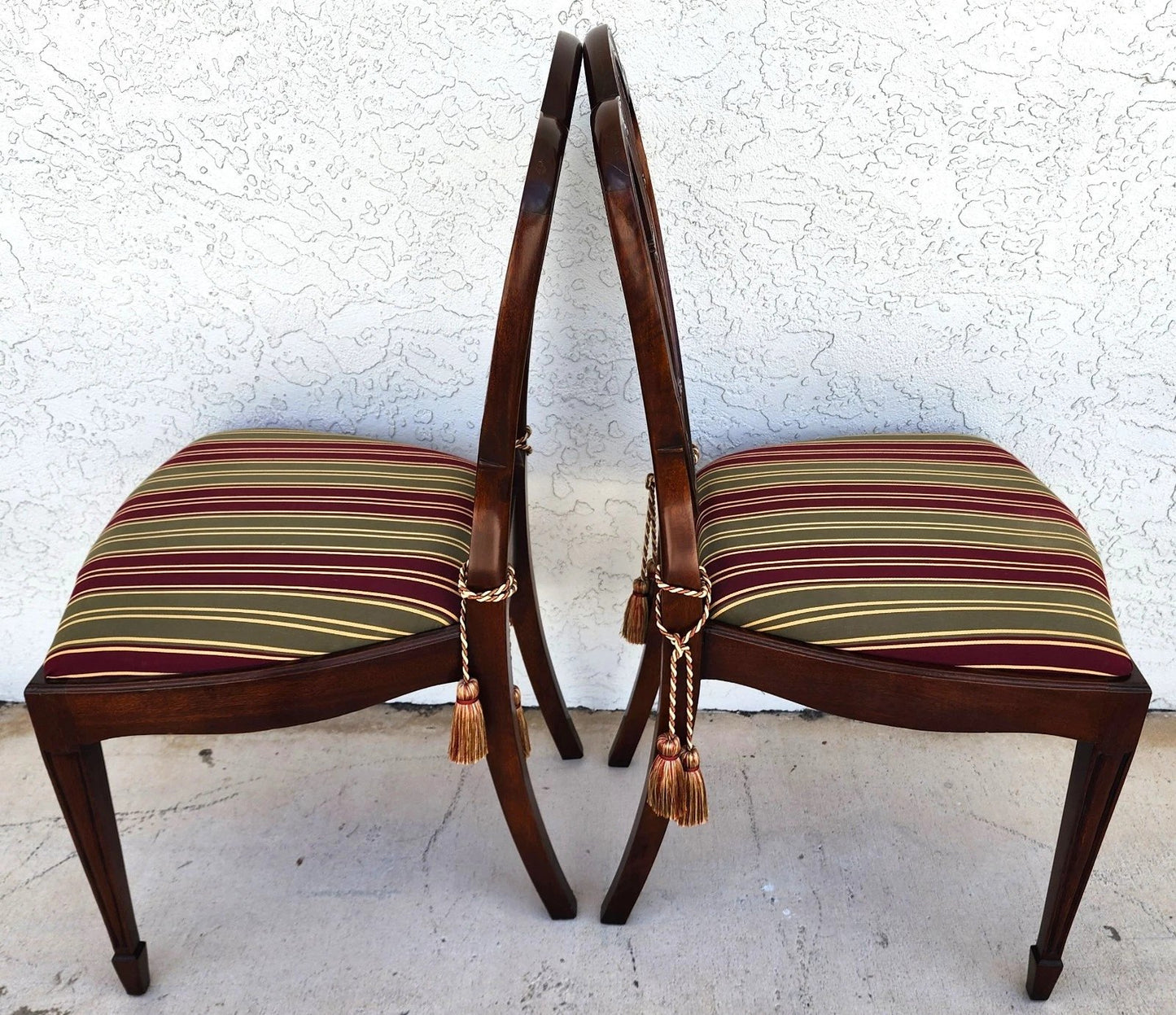 Hepplewhite Shield Back Mahogany Chairs Set of 6