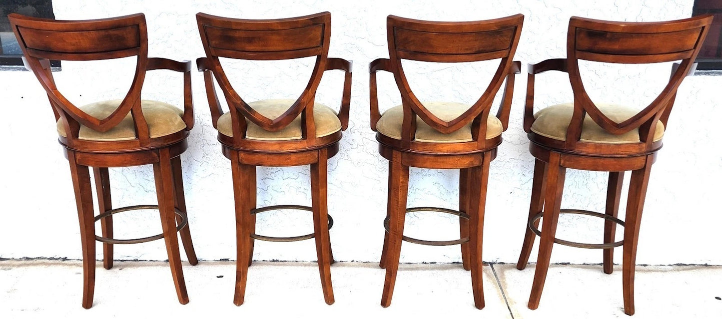 CENTURY FURNITURE Swivel Bar Stools Set of 4